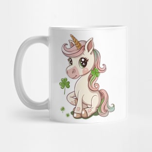 Cute St Patricks Day Unicorn Mug